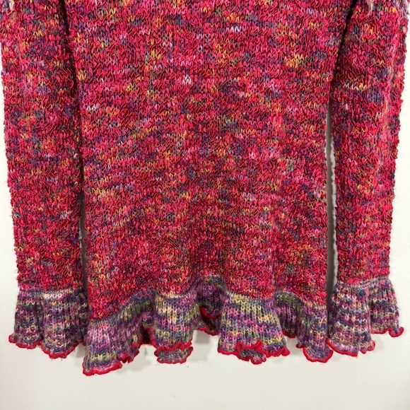 Chic Ruffled Knit Sweater in Multicolor - Picture 11 of 15